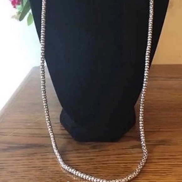 Silpada 30” Oxidized Sterling Silver Popcorn Necklace N1486 - Picture 4 of 10